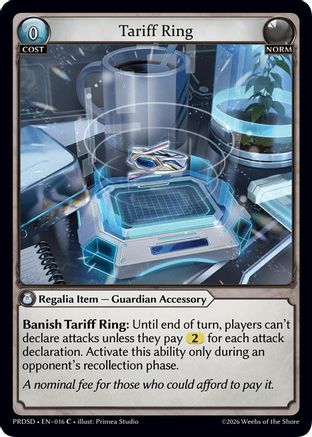 Tariff Ring (016) - asphodelparadise Starter Decks