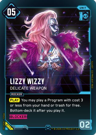 Lizzy Wizzy - Delicate Weapon (B117) - Welcome to Night City  Beta Foil