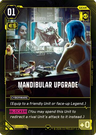 Mandibular Upgrade (008) - The Heist  Retail Starter Deck