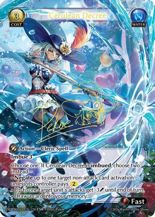 Cerulean Decree (228) - Distorted Reflections Alter Edition Foil