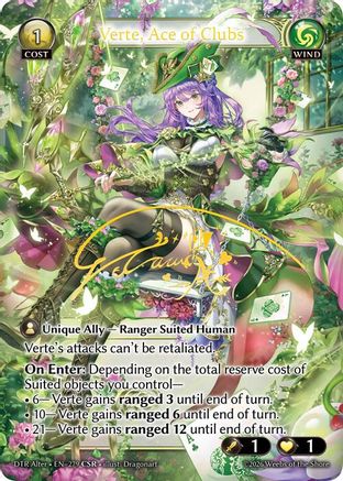 Verte, Ace of Clubs (CSR) (279) - Distorted Reflections Alter Edition Foil