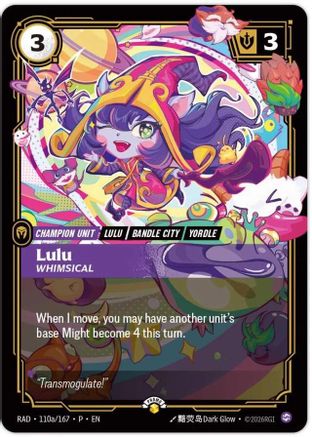 Lulu, Whimsical (110a/167) - Riftbound Promotional Cards Foil